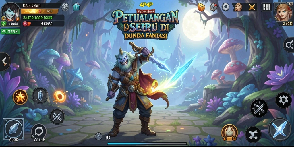 Screenshot gameplay 4P4P yang menunjukkan petualangan seru dan menantang.