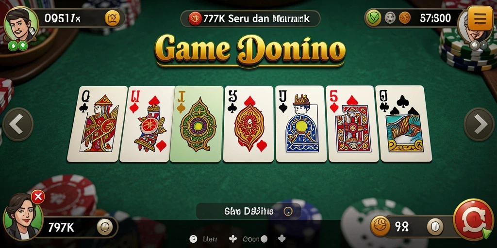 Tampilan grafis menawan dari gameplay Domino 797K.