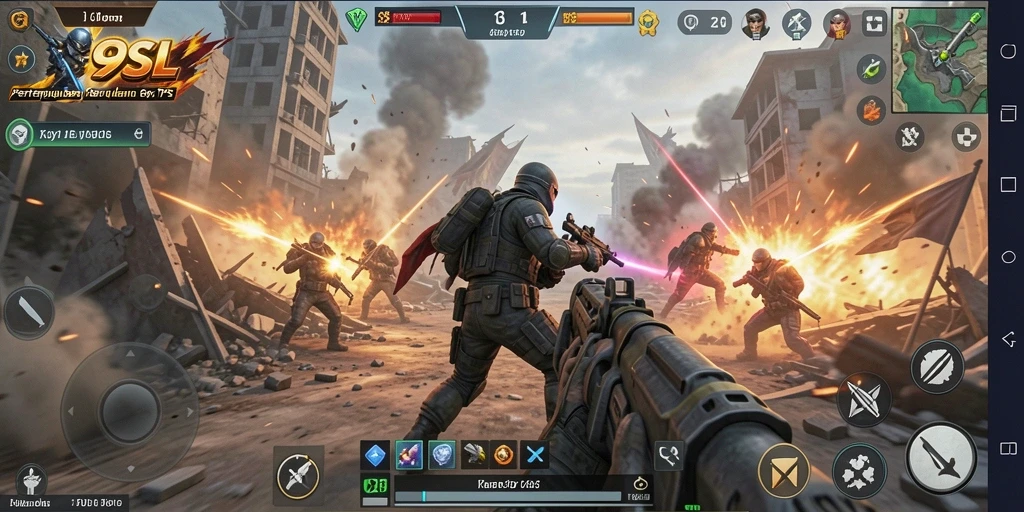 Tangkapan layar gameplay 99SL menampilkan aksi pertempuran yang mendebarkan.