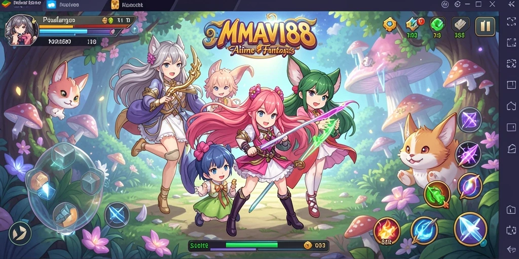 Screenshot gameplay AMAVI88 dengan karakter Anime yang beraksi.
