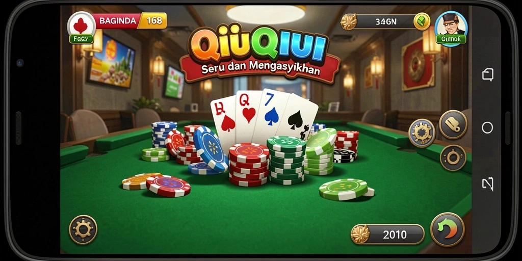 Screenshot utama dari gameplay QiuQiu yang seru di BAGINDA168.