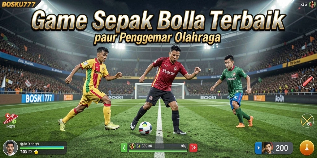 Gameplay menarik dalam BOSKU777 dengan aksi sepak bola yang mendebarkan.