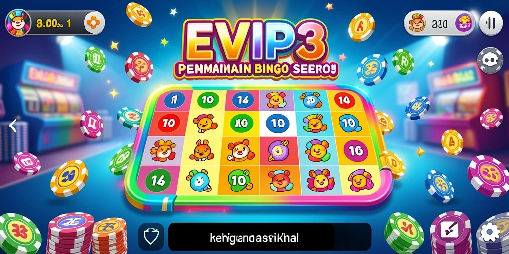 Tampilan interaktif dari gameplay Bingo yang mendebarkan.