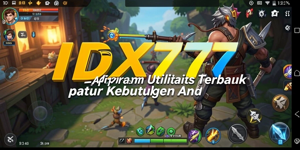 Tampilan antarmuka utama aplikasi IDX777 yang sederhana dan fungsional.