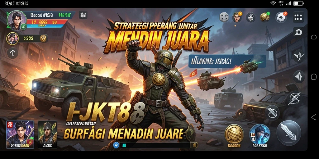 Tampilan gameplay menarik dari JKT8 dengan strategi tempur yang dinamis.