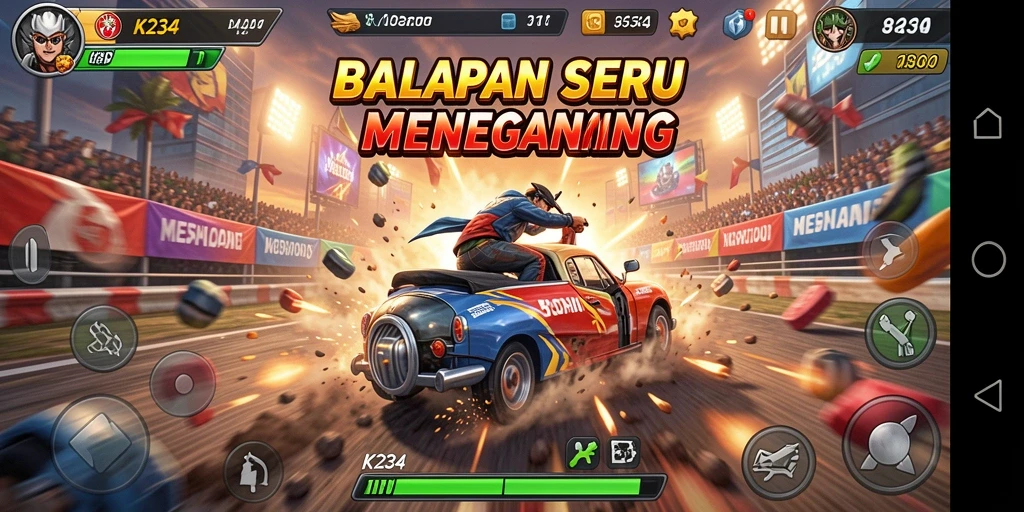 Tampilan gameplay menegangkan dan menarik di K234.