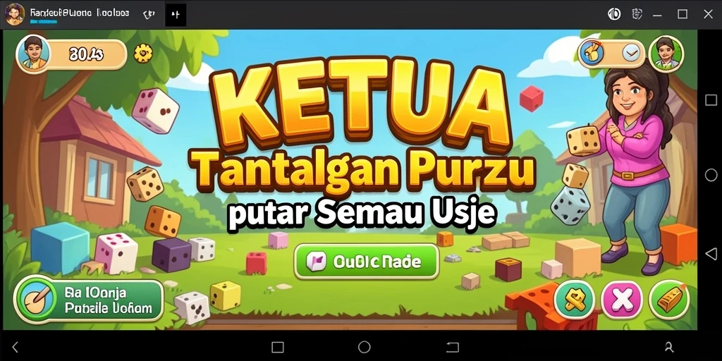Tampilan gameplay KETUA yang menampilkan teka-teki menarik untuk dipecahkan.
