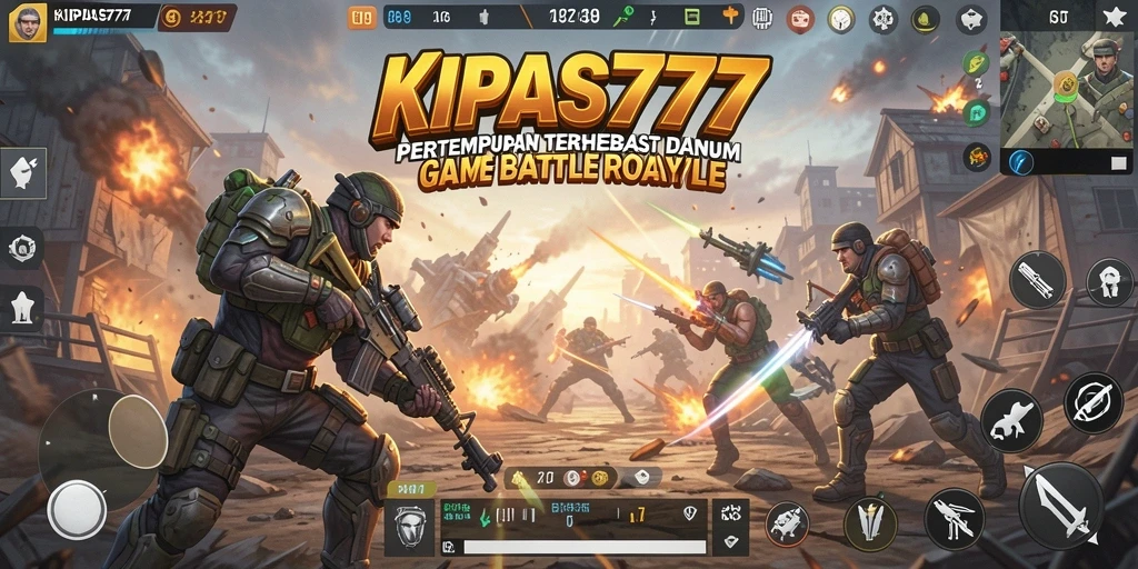 Gameplay seru KIPAS777 dalam pertempuran Battle Royale yang mendebarkan.