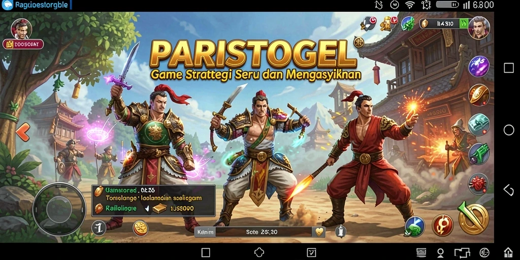 Tampilan screenshot gameplay PARISTOGEL yang menarik dan mendebarkan.