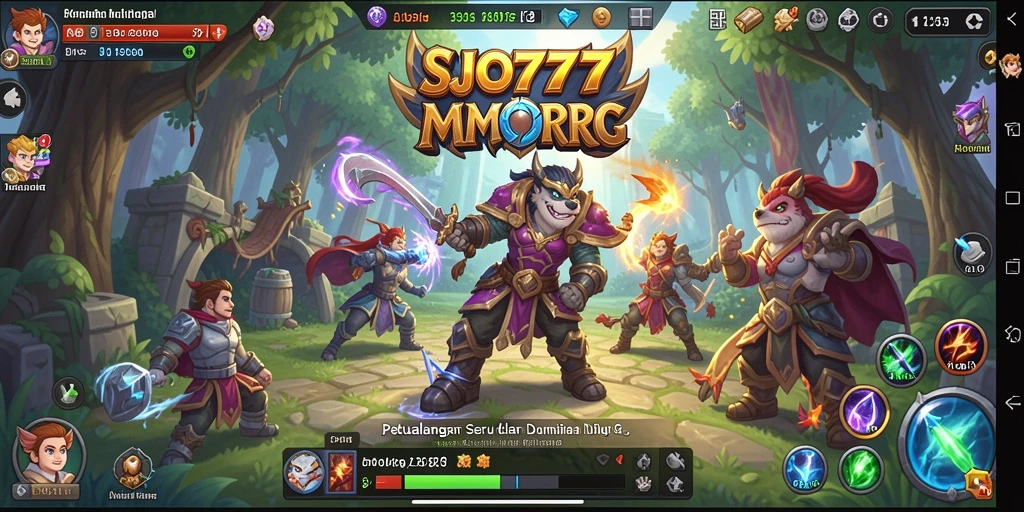 Gamplay epik SJO777 dalam dunia MMORPG.