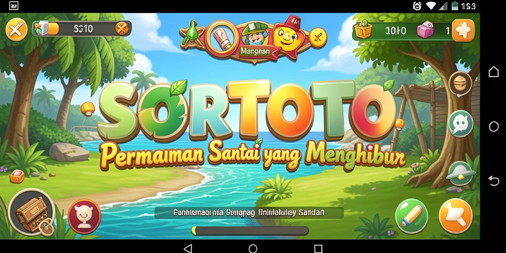 Tangkapan layar dari gameplay SORTOTO yang menyenangkan dan penuh tantangan.