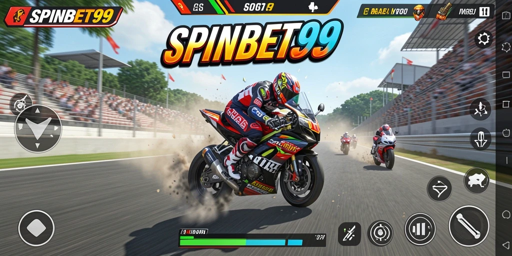 Gameplay SPINBET99 dengan aksi balap motor yang menegangkan.