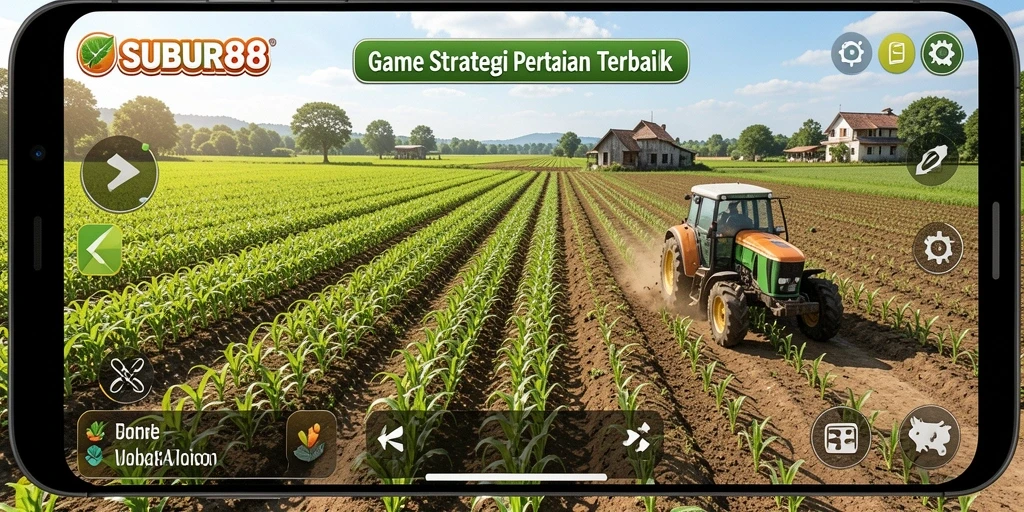 Screenshot SUBUR88 menunjukkan petani sedang mengelola lahan dengan giat.